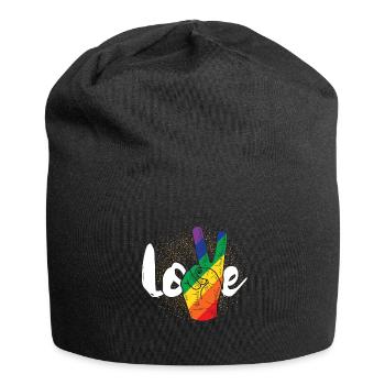 LGBT Amour - Bonnet en jersey - noir - Devant