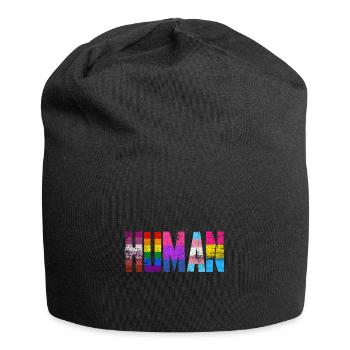 LGBT - Jersey-Beanie - Schwarz - Vorne