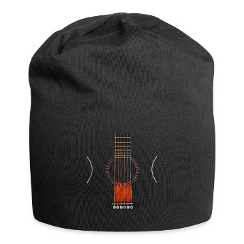 Gitarrist Musiker Gitarre - Jersey-Beanie - Schwarz - Vorne