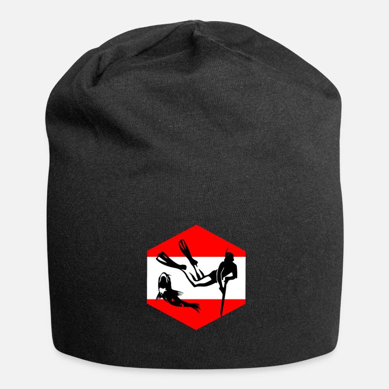 Pêche à la lance Harpune Plongée en apério Caraïbes - Bonnet en jersey - noir