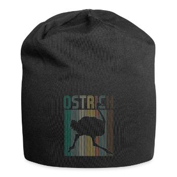 Strauß - Jersey-Beanie - Schwarz - Vorne
