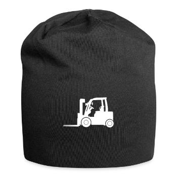 Gabelstapler - Jersey-Beanie - Schwarz - Vorne