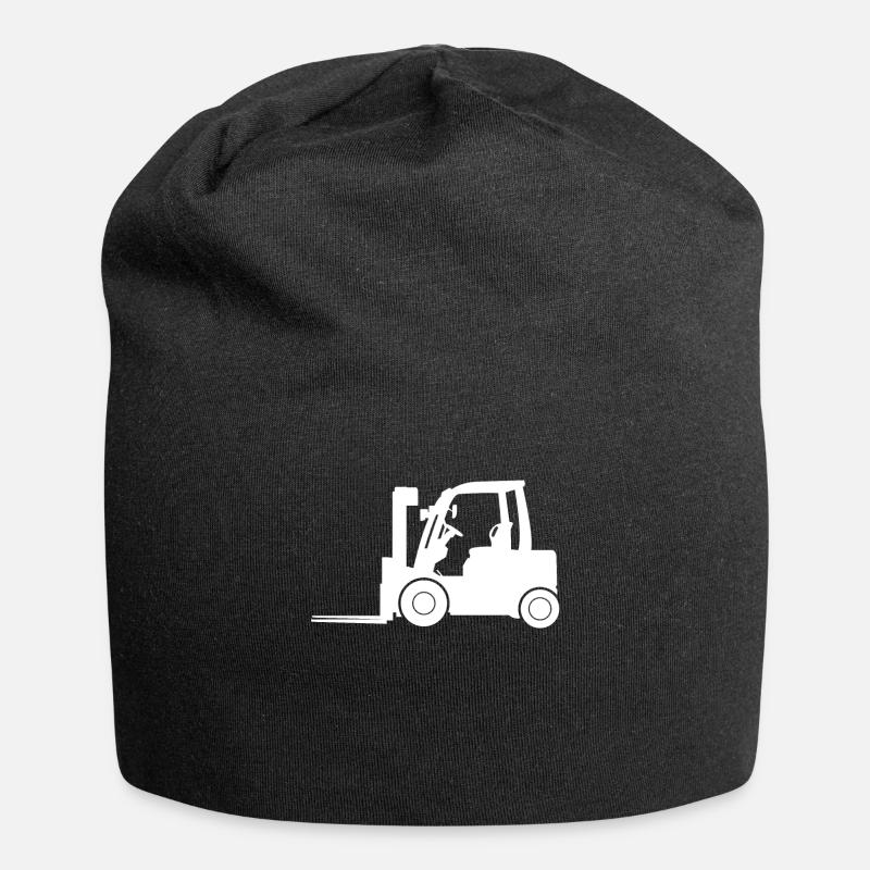 chariot élévateur à fourche - Bonnet en jersey - noir