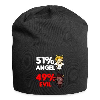 Angel and Devil Angel Devil Relationship - Jersey Beanie - black - Front