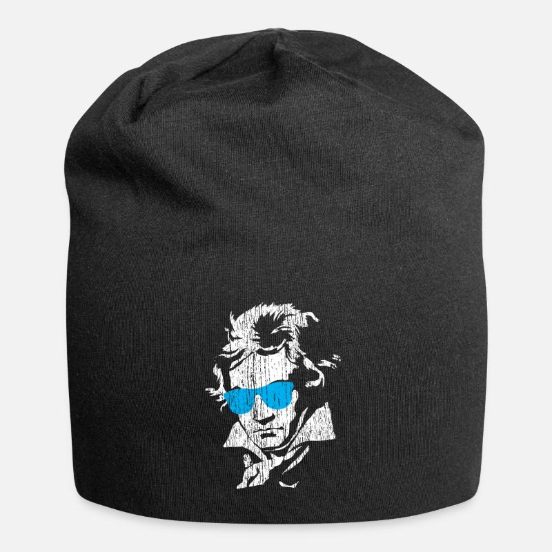 Ludwig van Beethoven - Jersey-Beanie - Schwarz