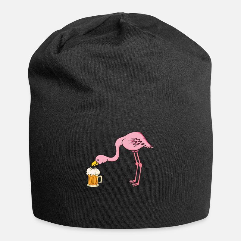 Flamingo Beer - Jersey Beanie - black