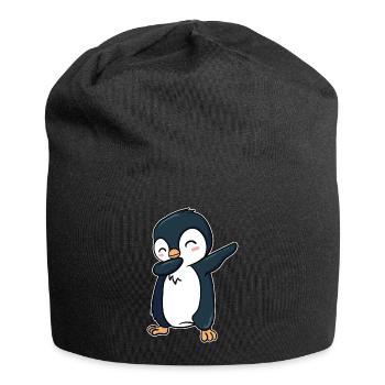 Dabbing Penguin - Jersey Beanie - black - Front