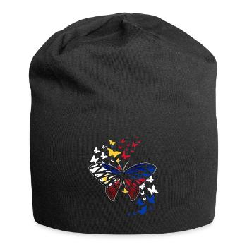Philippinen Schmetterling - Jersey-Beanie - Schwarz - Vorne