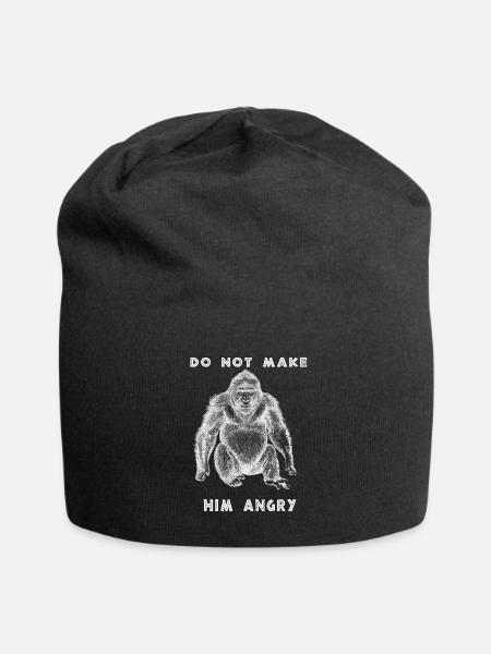 orang utan ne le met pas en colère - Chemise - Bonnet en jersey - noir