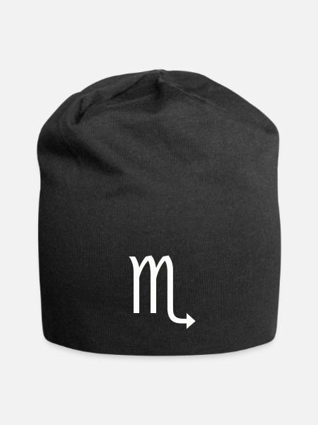 Zodiac Scorpio - Bonnet en jersey - noir