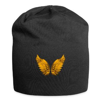 Angel Wings Angel Wings Angel Wings Gold Golden - Jersey Beanie - black - Front