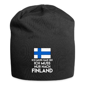 Finlande Finlande Scandinavie Cadeau d’amour - Bonnet en jersey - noir - Devant
