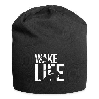 Wakeboard - wakeboarder - vie - cadeau - Bonnet en jersey - noir - Devant