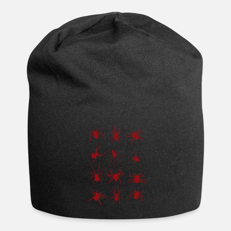 Spinne Spinnen - Jersey-Beanie - Schwarz