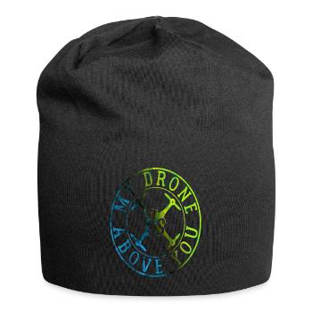 Drohne Drohnen Quadrocopter - Jersey-Beanie - Schwarz - Vorne