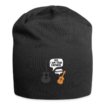 Ukulele Gitarre Musiklehrer Geschenk Spruch - Jersey-Beanie - Schwarz - Vorne