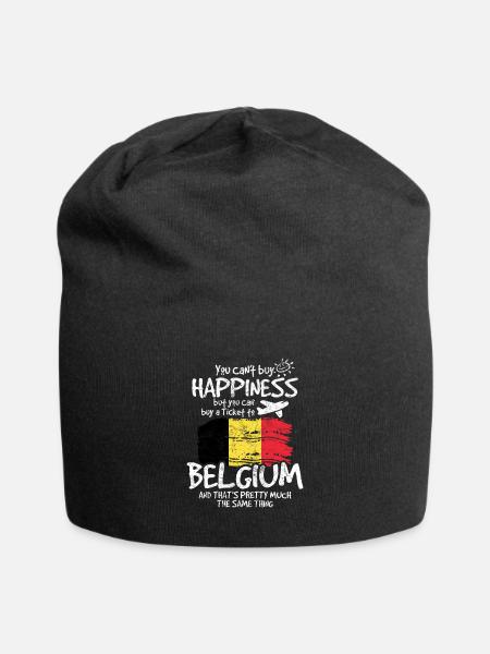 België - Jersey-Beanie - zwart