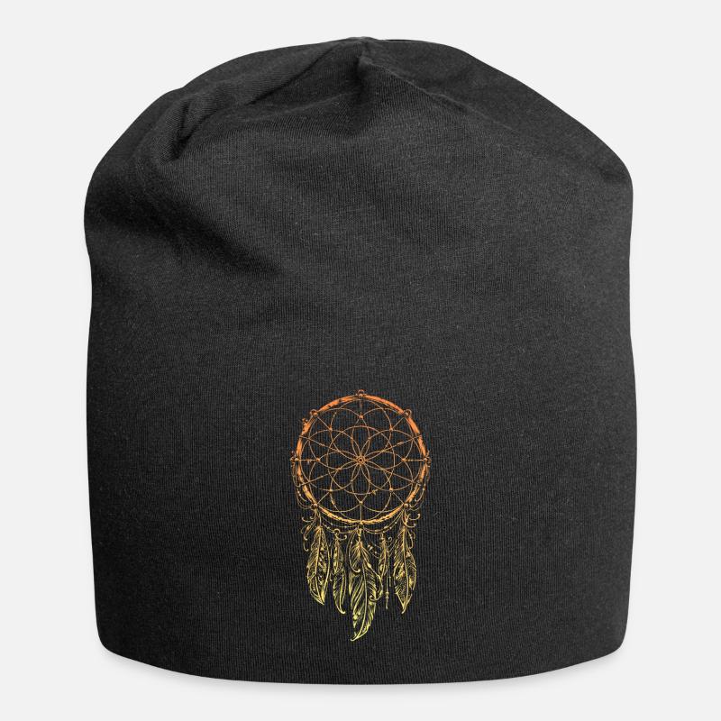 Traumfänger Indianer - Jersey-Beanie - Schwarz