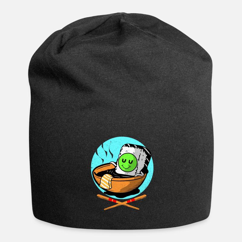 Sushi - Jersey-Beanie - Schwarz