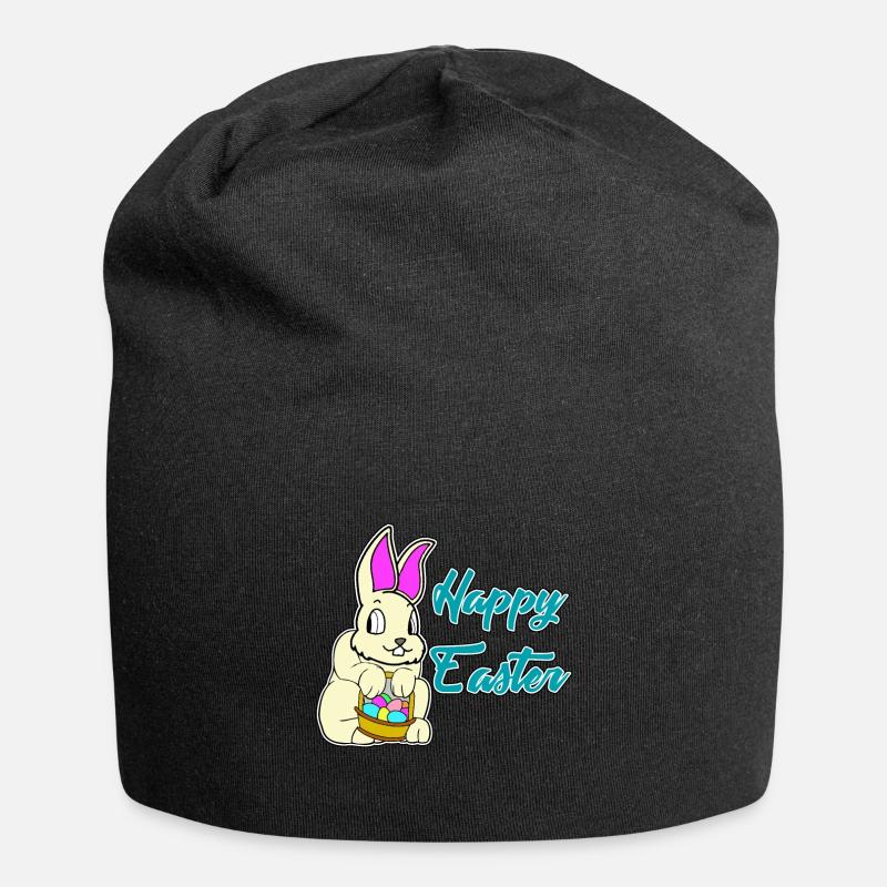 Happy Easter - Happy Easter - Jersey Beanie - black