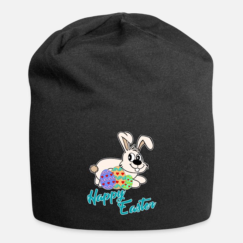 Happy Easter - Happy Easter - Jersey Beanie - black