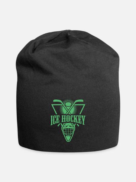 Gardien de but de hockey sur glace - Bonnet en jersey - noir