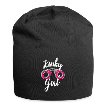 Bondage BDSM Kinky Girl Handschellen Sub Geschenk - Jersey-Beanie - Schwarz - Vorne