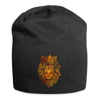 Lion crown - Jersey Beanie - black - Front