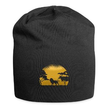 Lion Afrique - Bonnet en jersey - noir - Devant