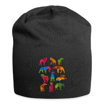 Hyäne - Jersey-Beanie - Schwarz - Vorne