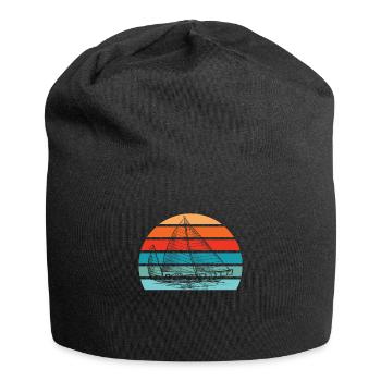 Sailing Sailing Ship - Jersey Beanie - black - Front