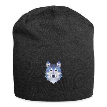 WOLFKOPF MOSAIK KUNST DESIGN WOLF - Jersey-Beanie - Anthrazit - Vorne