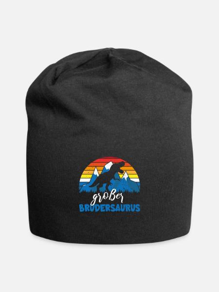 Shirt Großer Bruder Dino Brudersaurus - Jersey-Beanie - Schwarz