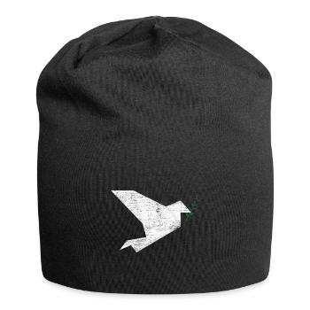 Origami Colombe - Bonnet en jersey - noir - Devant