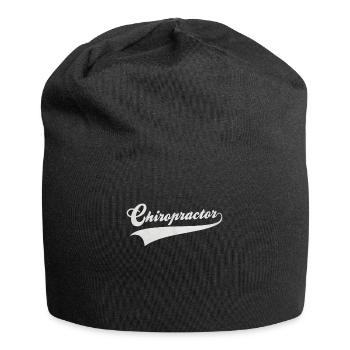 Chiropraktiker - Jersey-Beanie - Schwarz - Vorne