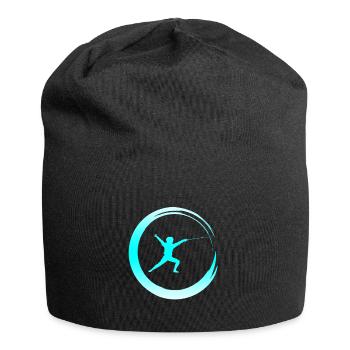 Escrimeurs d’escrime - Bonnet en jersey - noir - Devant