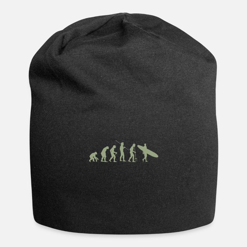 Surfen Evolution - Jersey-Beanie - Schwarz