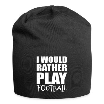Football football - Bonnet en jersey - noir - Devant