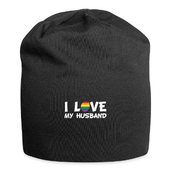 Gay I love my husband - Jersey Beanie - black - Front