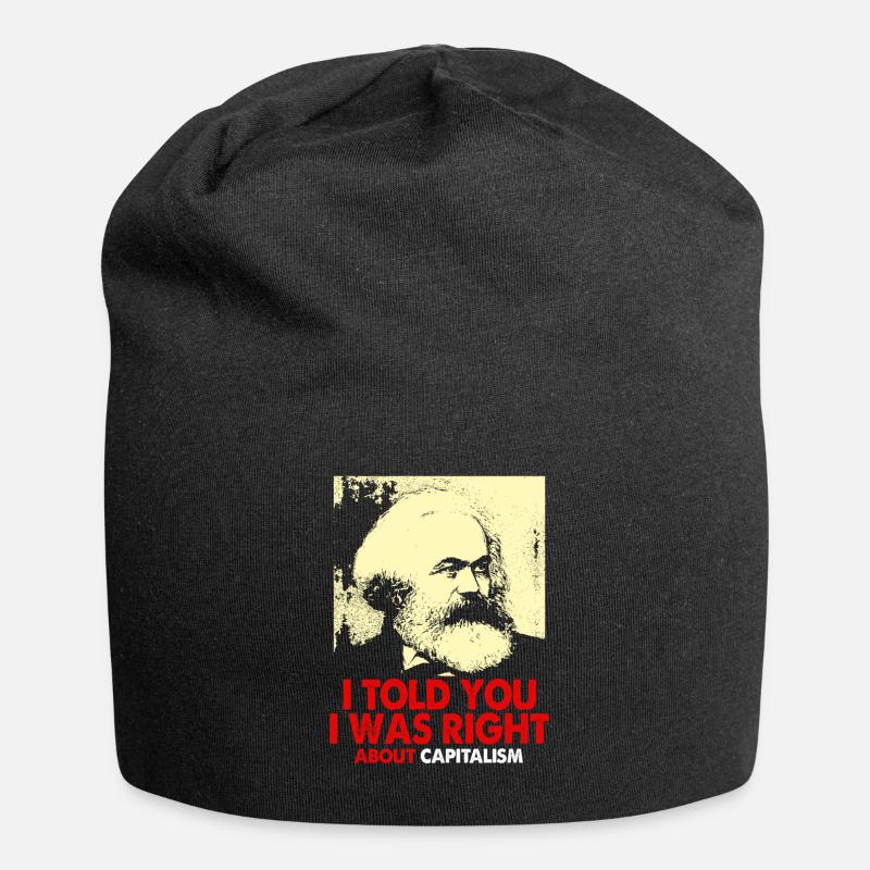 Communisme Lénine Marx Lutte des classes social - Bonnet en jersey - noir