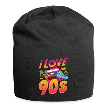 I Love the 90s 90er Jahre - Jersey Beanie - black - Front