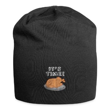 Thanksgiving Fête du cadeau de la dinde - Bonnet en jersey - noir - Devant