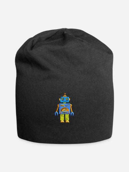 Hey Robot Robot Vintage - Jersey Beanie - black