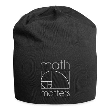 MATH MATTERS MATHEMATICS MATHEMATICS MATHEMATICS - Jersey Beanie - black - Front