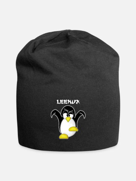 Linux Computer Nerd Geek Cadeau Admin. Informatique - Bonnet en jersey - noir