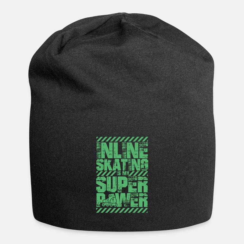 Sk8 Inline Skate Inline Skating Rollschuhe Inliner - Jersey-Beanie - Schwarz