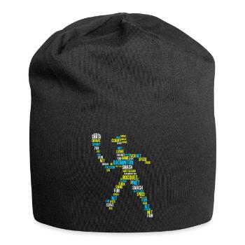 Badminton Badminton joueur de badminton - Bonnet en jersey - noir - Devant