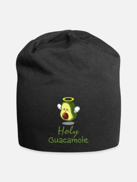 Saint avocat - idée cadeau ange sucré avocat - Bonnet en jersey - noir