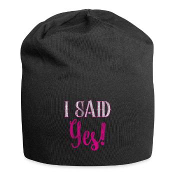Bride engagement - Jersey Beanie - black - Front