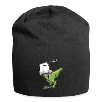 Dinosaurierentwurf Halloweens T Rex Lustiger Entwurf - Jersey-Beanie - Schwarz - Vorne
